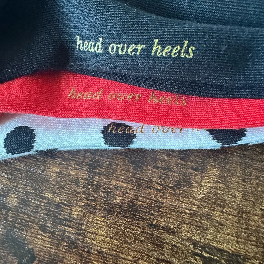 Kate Spade 3-Pack Low Cut Socks Ladybug Polka Dot, Red, Black One Size NWT